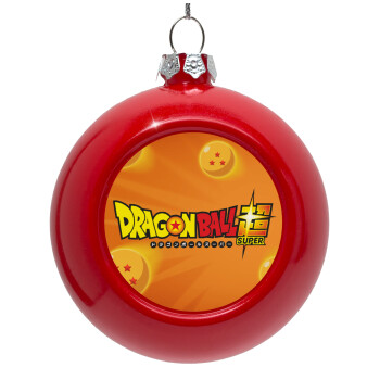DragonBallZ, Red Christmas tree ornament bauble 8cm