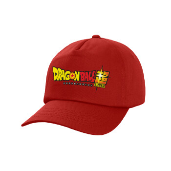 DragonBallZ, Καπέλο παιδικό Baseball, 100% Βαμβακερό,  Κόκκινο