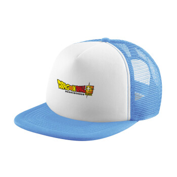 DragonBallZ, Καπέλο παιδικό Soft Trucker με Δίχτυ Γαλάζιο/Λευκό