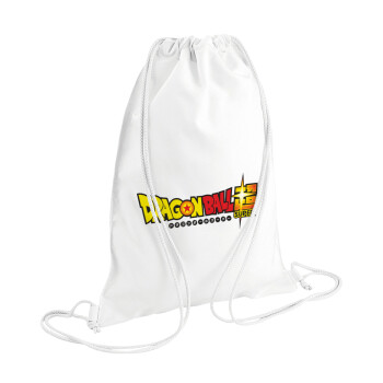 DragonBallZ, Τσάντα πλάτης πουγκί GYMBAG λευκή (28x40cm)