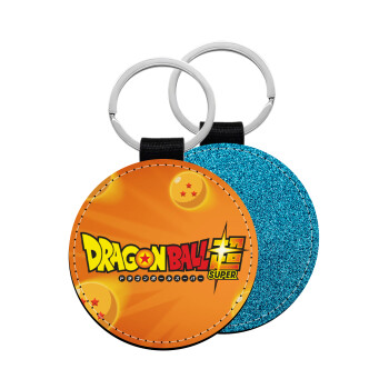 DragonBallZ, Μπρελόκ Δερματίνη, στρογγυλό ΜΠΛΕ (5cm)