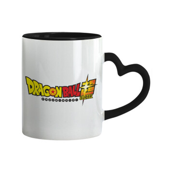 DragonBallZ, Mug heart black handle, ceramic, 330ml