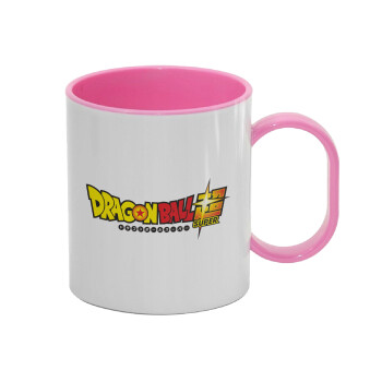 DragonBallZ, Κούπα (πλαστική) (BPA-FREE) Polymer Ροζ για παιδιά, 330ml