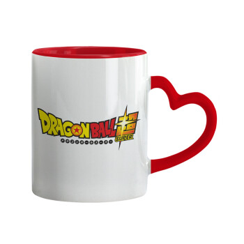 DragonBallZ, Mug heart red handle, ceramic, 330ml