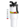Mega Stainless steel Tumbler with lid, double wall 1,2L