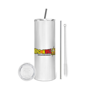 DragonBallZ, Tumbler stainless steel 600ml, with metal straw & cleaning brush