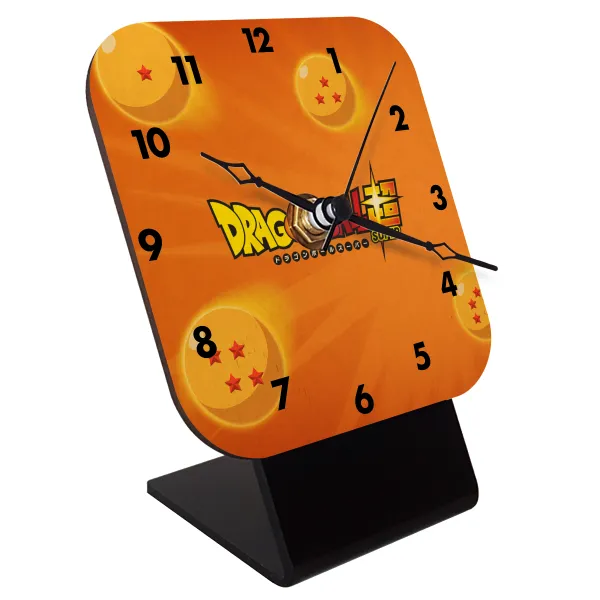 DragonBallZ — Quartz Table clock in natural wood (10cm)