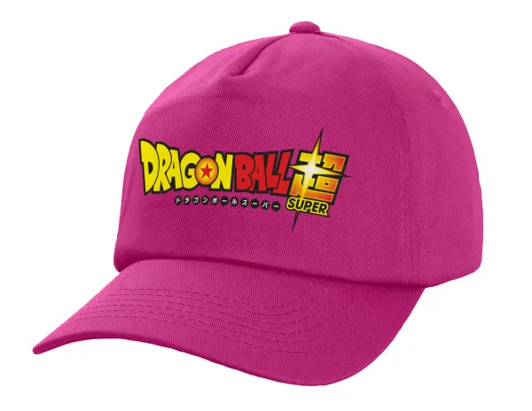 DragonBallZ — Children's Baseball Cap, 100% Cotton Twill, Fuchsia (COTTON, CHILDREN'S, UNISEX, ONE SIZE)
