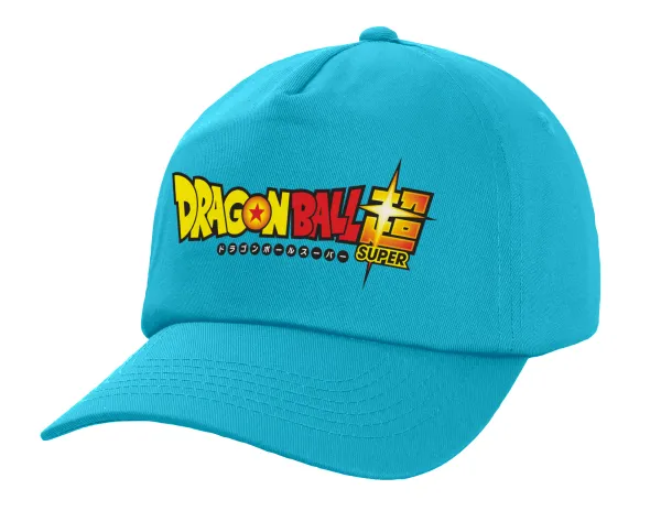 DragonBallZ — Adult Baseball Cap, 100% Cotton, Blue (COTTON, ADULT, UNISEX, ONE SIZE)