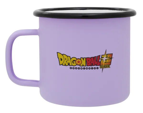 DragonBallZ — Metal enamel mug, matte light pastel purple, 360ml