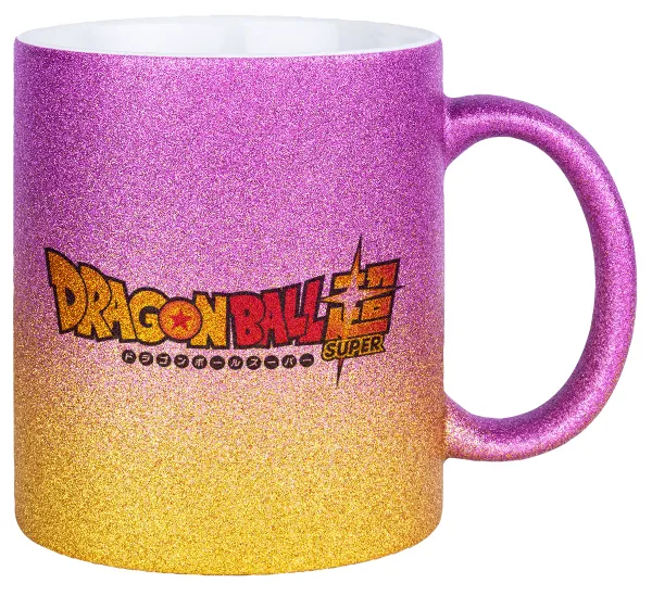 DragonBallZ — Gold/pink glitter mug, ceramic, 330ml