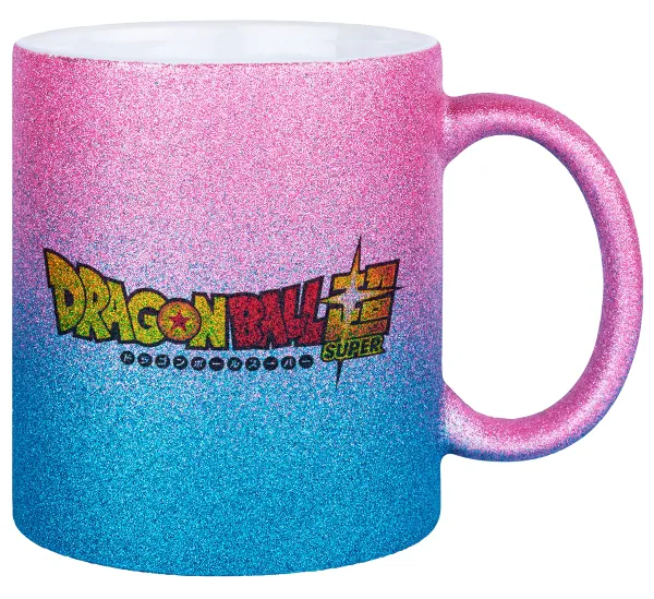 DragonBallZ — Gold/blue glitter mug, ceramic, 330ml