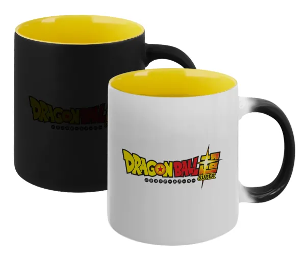DragonBallZ — Magic mug with yellow interior, ceramic, 330ml, changes colour with hot drinks