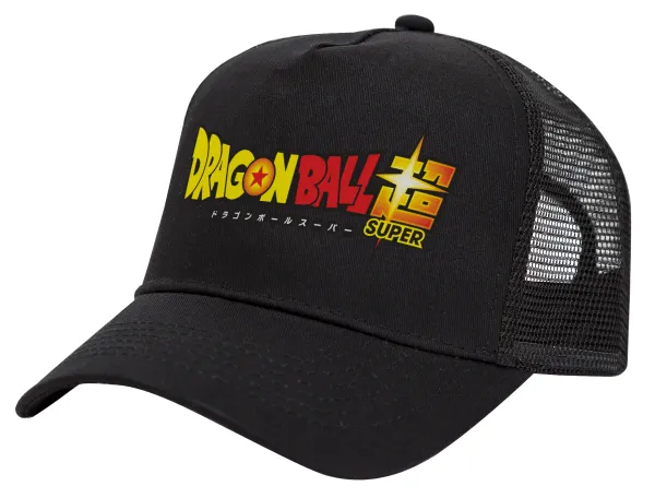 DragonBallZ — Trucker Hat with Mesh, Black, (COTTON, KIDS, UNISEX, ONE SIZE)