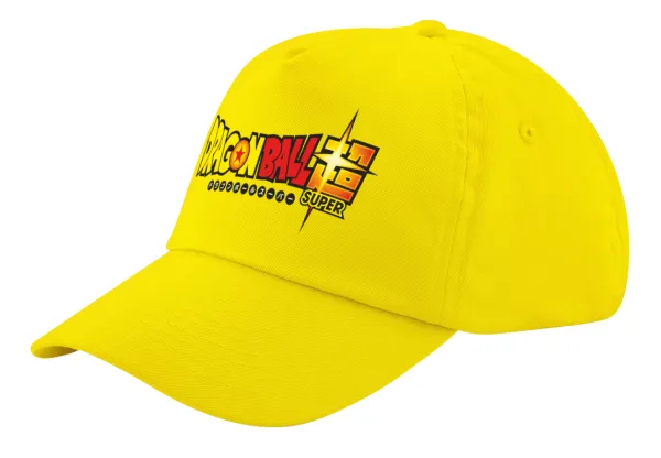 DragonBallZ — Child's Baseball Cap, 100% Cotton Twill, Yellow (COTTON, CHILD, UNISEX, ONE SIZE)