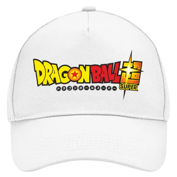 DragonBallZ — Adult Baseball Cap, Drill, White (100% COTTON, ADULT, UNISEX, ONE SIZE)