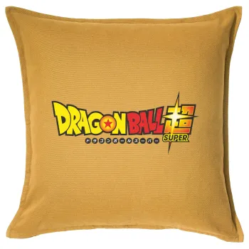 DragonBallZ, Μαξιλάρι καναπέ Κίτρινο 100% βαμβάκι, περιέχεται το γέμισμα (50x50cm)