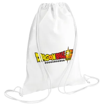 DragonBallZ, Backpack pouch GYMBAG white (28x40cm)