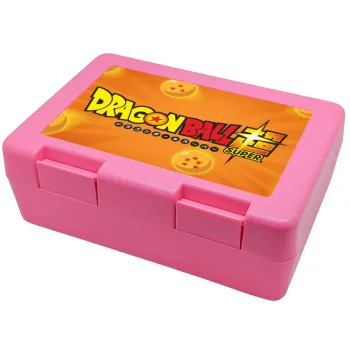 DragonBallZ, Children's cookie container PINK 185x128x65mm (BPA free plastic)