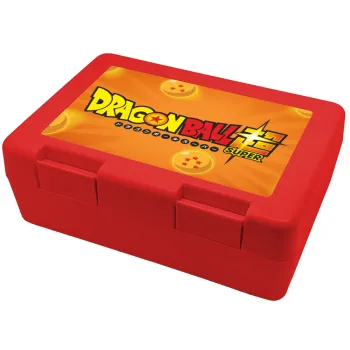 DragonBallZ, Children's cookie container RED 185x128x65mm (BPA free plastic)