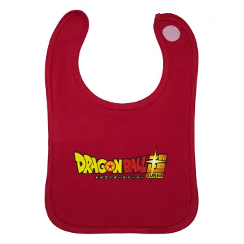 DragonBallZ, Σαλιάρα με Σκρατς Κόκκινη 100% Organic Cotton (0-18 months)
