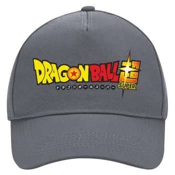 DragonBallZ, Ultimate Adult Hat Grey, (100% COTTON DRILL, ADULT, UNISEX, ONE SIZE)