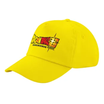 DragonBallZ, Καπέλο παιδικό Baseball, 100% Βαμβακερό Twill, Κίτρινο (ΒΑΜΒΑΚΕΡΟ, ΠΑΙΔΙΚΟ, UNISEX, ONE SIZE)