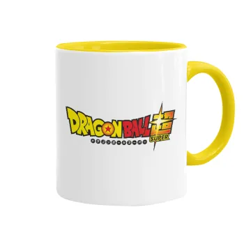 DragonBallZ, Κούπα χρωματιστή κίτρινη, κεραμική, 330ml