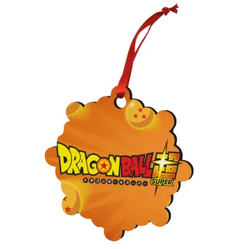DragonBallZ, Christmas ornament snowflake wooden 7.5cm