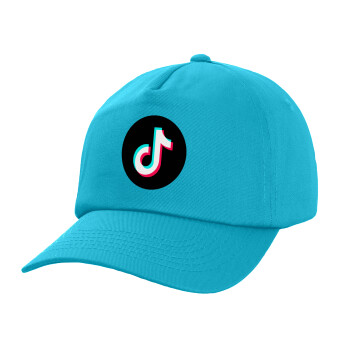 TikTok, Καπέλο Baseball, 100% Βαμβακερό, Low profile, Γαλάζιο