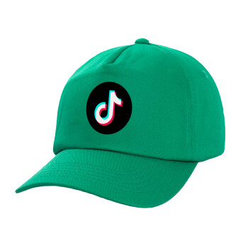TikTok, Καπέλο Baseball, 100% Βαμβακερό, Low profile, Πράσινο