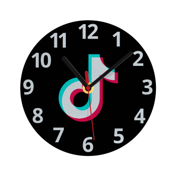 TikTok, Ρολόι τοίχου γυάλινο (20cm)