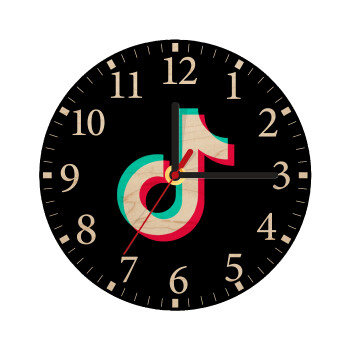 TikTok, Ρολόι τοίχου ξύλινο plywood (20cm)