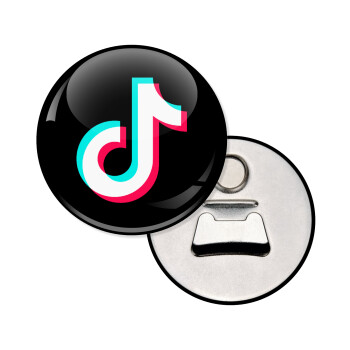 TikTok, Μαγνητάκι και ανοιχτήρι μπύρας στρογγυλό διάστασης 5,9cm