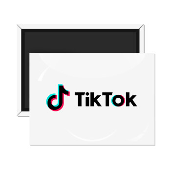 TikTok, Ορθογώνιο μαγνητάκι ψυγείου διάστασης 9x6cm
