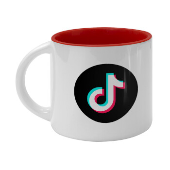 TikTok, Κούπα κεραμική 400ml Λευκή/Κόκκινη