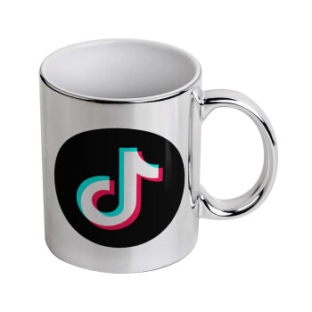 TikTok, Κούπα κεραμική, ασημένια καθρέπτης, 330ml