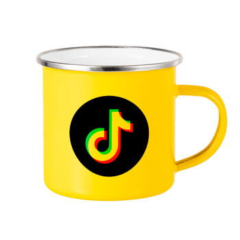 TikTok, Κούπα Μεταλλική εμαγιέ Κίτρινη 360ml