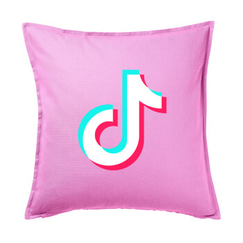 TikTok, Sofa cushion Pink 50x50cm includes filling