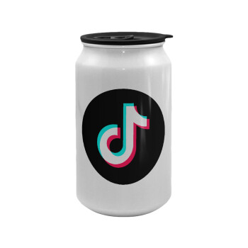 TikTok, Κούπα ταξιδιού μεταλλική με καπάκι (tin-can) 500ml