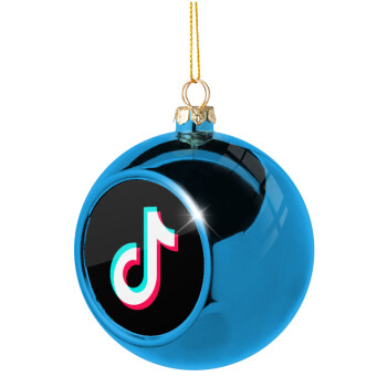 TikTok, Χριστουγεννιάτικη μπάλα δένδρου Μπλε 8cm