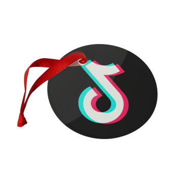TikTok, Χριστουγεννιάτικο στολίδι γυάλινο 9cm
