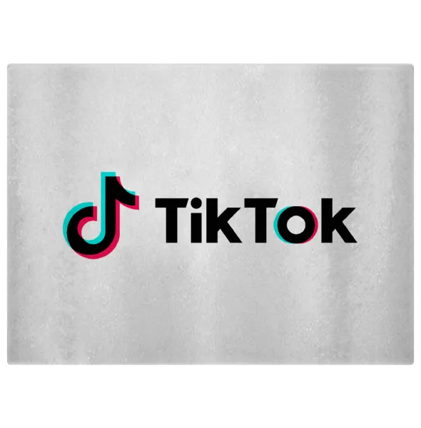TikTok — Glass cutting board (38x28cm)