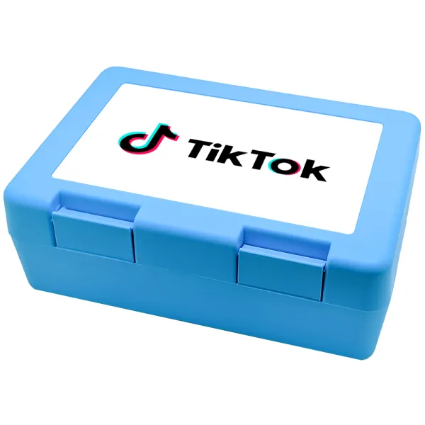 TikTok — Παιδικό δοχείο κολατσιού ΓΑΛΑΖΙΟ 185x128x65mm (BPA free πλαστικό)