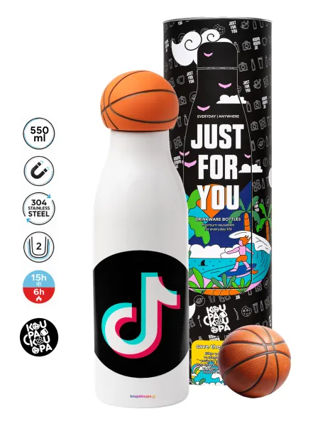 TikTok — Bascetball Metal mug thermos, double wall, 550ml