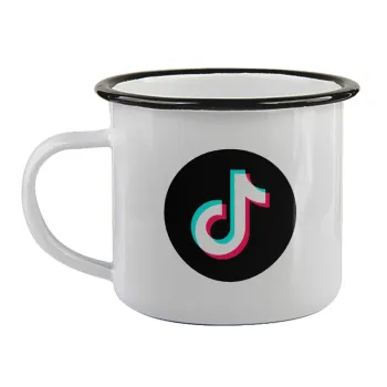 TikTok, Κούπα εμαγιέ με μαύρο χείλος 360ml