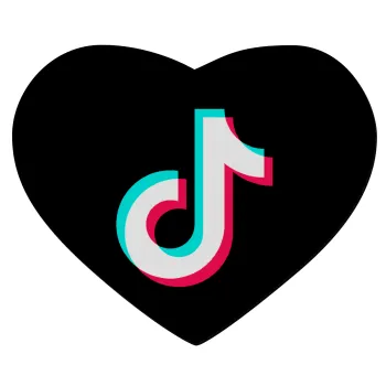 TikTok, Mousepad heart 23x20cm