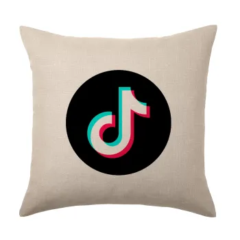 TikTok, Μαξιλάρι καναπέ ΛΙΝΟ 40x40cm περιέχεται το  γέμισμα