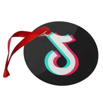 TikTok, Christmas ornament glass 9cm