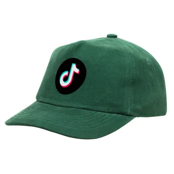 TikTok, Children's Baseball Cap, 100% Cotton Drill, GREEN (COTTON, CHILDREN'S, ONE SIZE)
